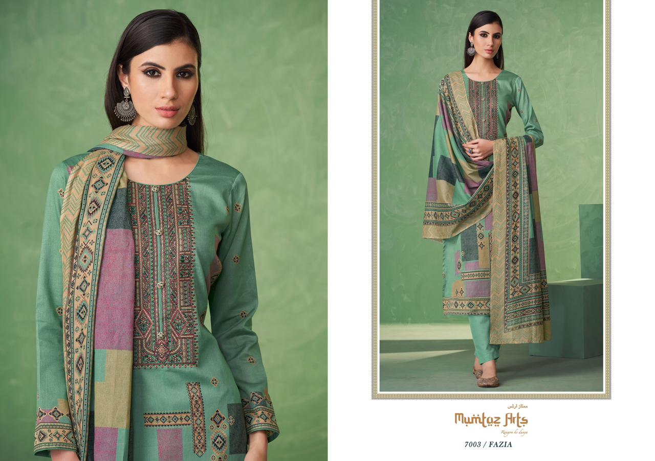 Mumtaz Fazia Stylish Casual Wear Wholesale Dress Material Catalog